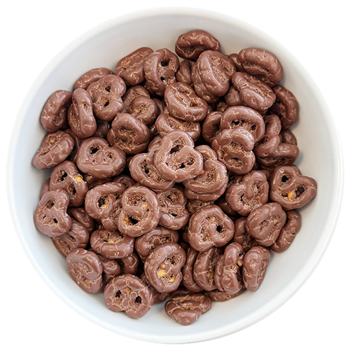 Chocolate-covered pretzels Chocolate-covered pretzels